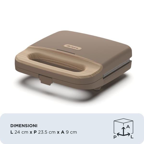 Ariete 1971 sandwichtoaster 750 W Beige, Brun