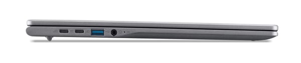 Acer Aspire CB516-1H-34ZR Intel Core 3 100U Chromebook 40,6 cm (16") WUXGA 8 GB LPDDR5-SDRAM 256 GB SSD Wi-Fi 6E (802.11ax) ChromeOS Grå