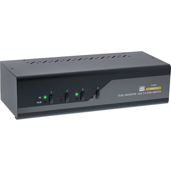 InLine 62654I KVM-switchar Svart, Grå