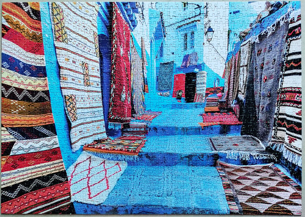 Tactic Around the World: Chefchouen Morocco - 1000 pcs Kuviopalapeli 1000 kpl Kaupunki