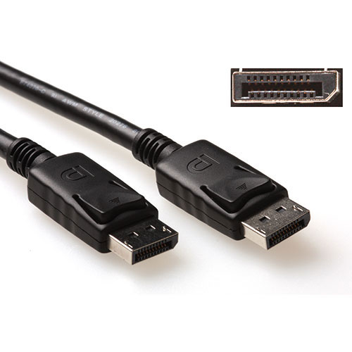 ACT AK3977 DisplayPort kabel 0,5 m Sort