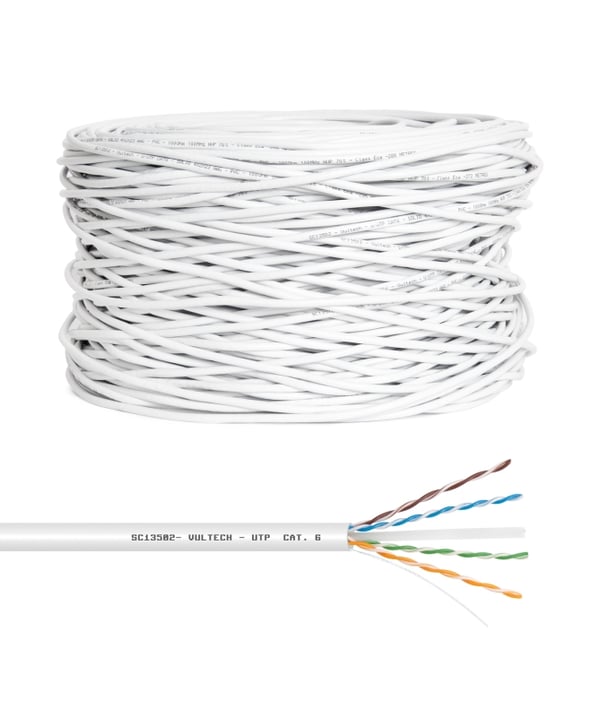 Vultech SC13502-305 netværkskabel Hvid 305 m Cat6 F/UTP (FTP) Rund
