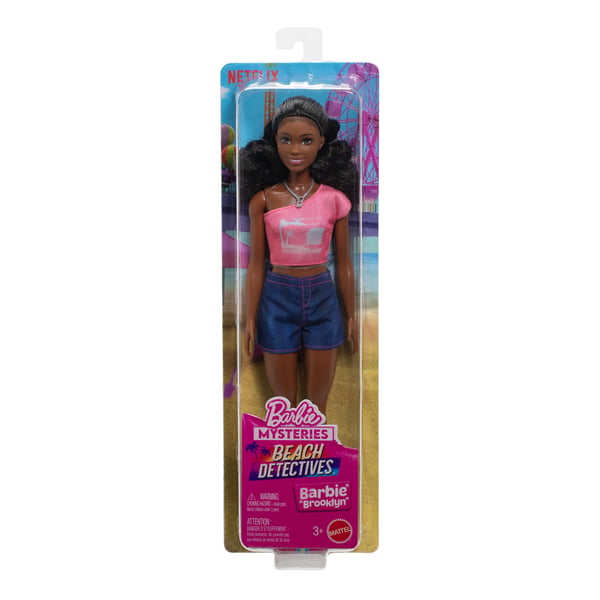 Barbie Mysteries: Beach Detectives, ”Brooklyn”-docka klädd i signaturoutfit med accessoarer