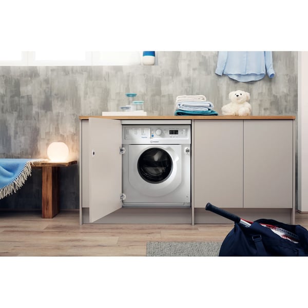 Indesit BI WMIL 71252 EU Pesukone Edestä täytettävä 7 kg 1200 RPM Valkoinen