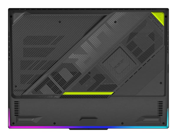 ASUS ROG Strix G16 G614FR-S5252W AMD Ryzen™ 9 9955HX Laptop 40,6 cm (16") WQXGA 16 GB DDR5-SDRAM 1 TB SSD NVIDIA GeForce RTX 5070 Ti Wi-Fi 6E (802.11ax) Windows 11 Home Grøn, Grå QWERTY Hollandsk