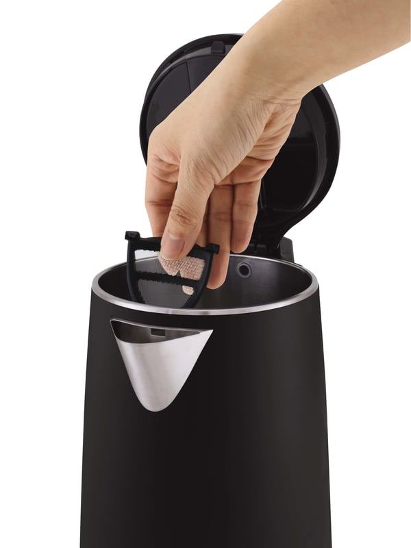 Tefal KO3718 vattenkokare 1,5 l 2400 W Svart, Rostfritt stål