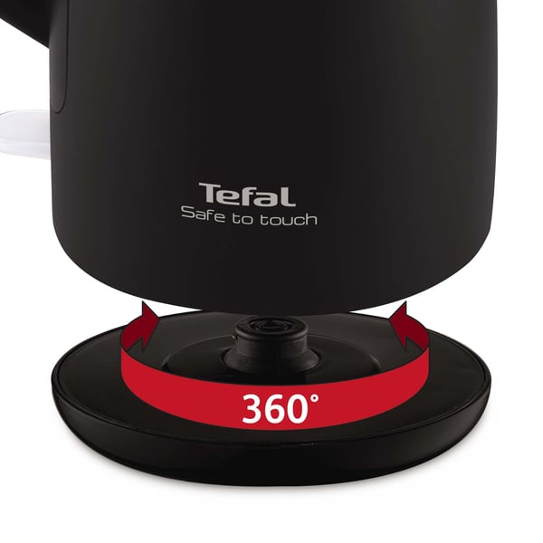 Tefal KO3718 vattenkokare 1,5 l 2400 W Svart, Rostfritt stål