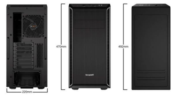 be quiet! Pure Base 600 Midi Tower Svart, Silver