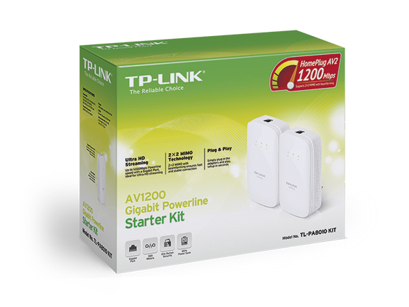 TP-Link TL-PA8010 KIT PowerLine-nätverksadapter 1000 Mbit/s Nätverksansluten (Ethernet) Vit 2 styck