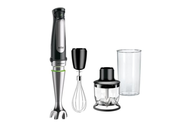 Braun MQ 7025X 0,6 L Upotettava sekoitin 1000 W Musta, Ruostumaton teräs