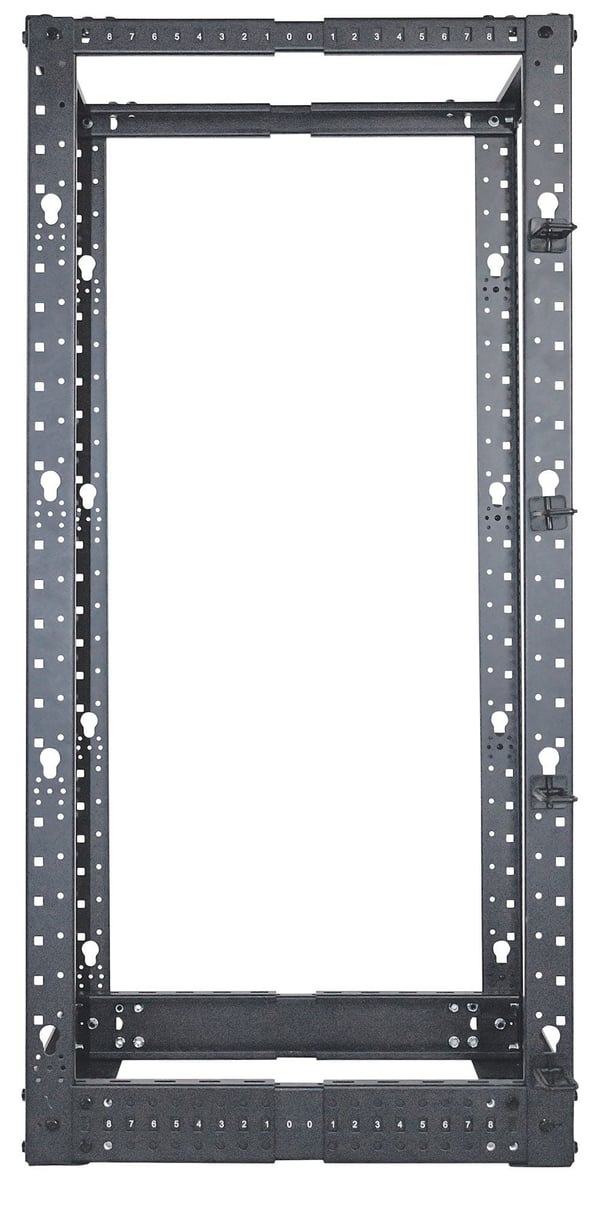 Intellinet 714242 stativ 26U Fritstående reol Sort