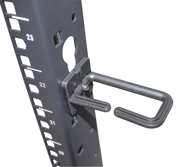 Intellinet 714242 stativ 26U Fritstående reol Sort