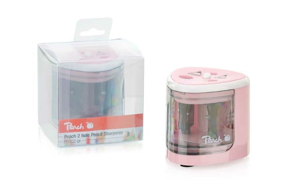 Peach PO102 Elektrisk blyantspidser Rose, Hvid