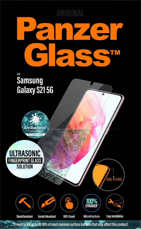 PanzerGlass ® Screen Protector Samsung Galaxy S21 5G Kirkas näytönsuoja 1 kpl