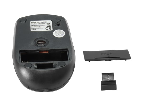 Equip 245104 mus Rejse Ambidextrous RF trådløst Optisk 1600 dpi