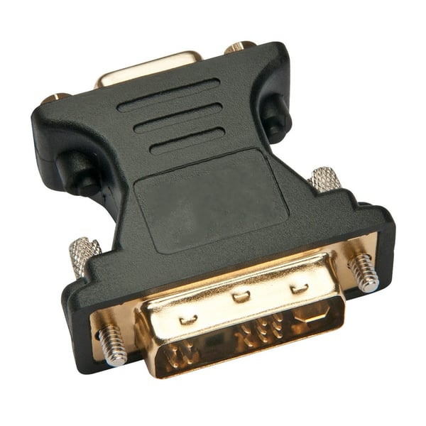 Techly IADAP DVI-8600T kabelomvandlare (hane/hona) DVI-A VGA Svart