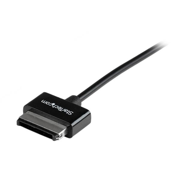 StarTech.com USB2ASDC3M kabel til mobiltelefon Sort 3 m USB A Asus 40-pin