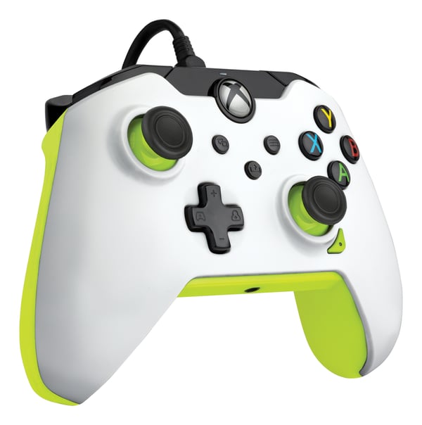 PDP Kontroller med kabel: Elektrisk hvid Til Xbox Series X|S, Xbox One og Windows 10/11