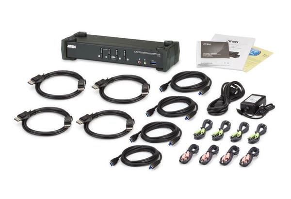 ATEN Umschalter KVM-switchar Svart