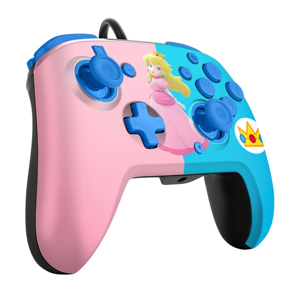 PDP Peach REMATCH Multifärg USB Spelplatta Nintendo Switch, Nintendo Switch OLED