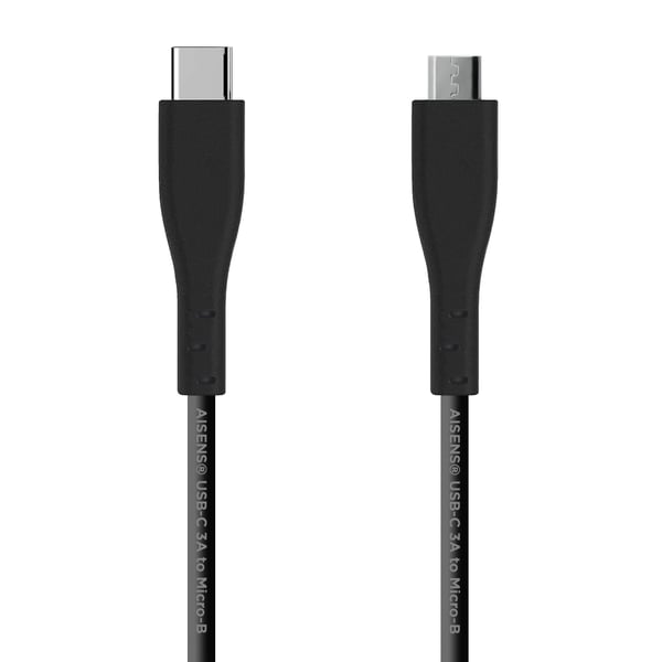 AISENS A107-0350 USB-kabel USB 2.0 2 m USB C Micro-USB B 0,48 Gbit/sek. Sort