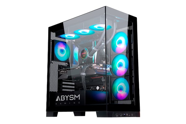 ABYSM Danube Sava H500 Black Skrivbord Svart, Transparent