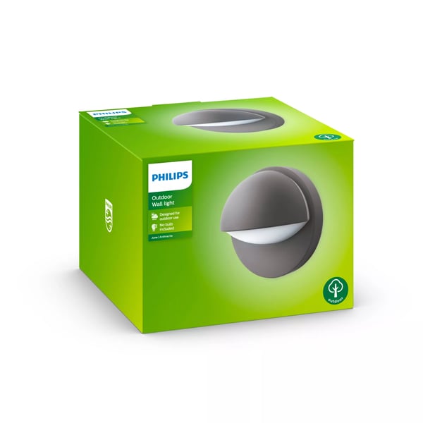 Philips myGarden June væglampe 12 W E27 P45, uden pære