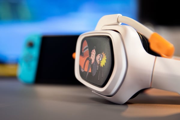 Konix Naruto 80381117963 hörlur och headset Kabel Huvudband Spela Svart, Vit, Gul