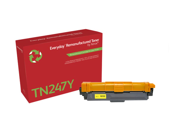 Everyday™ Keltainen Remanufactured Toner by Xerox compatible with Brother TN247Y, High capacity