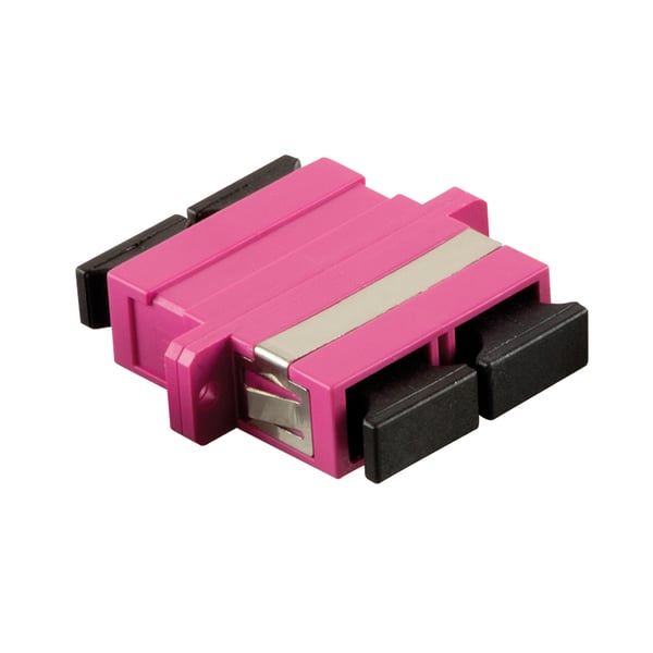LogiLink SC/SC fiber adapter SC/SC 1 stk Lyserød