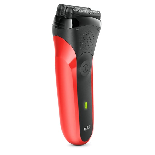 Braun Series 3 300s Folierakapparat Trimmer Svart, Röd
