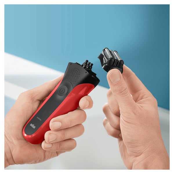 Braun Series 3 300s Folierakapparat Trimmer Svart, Röd