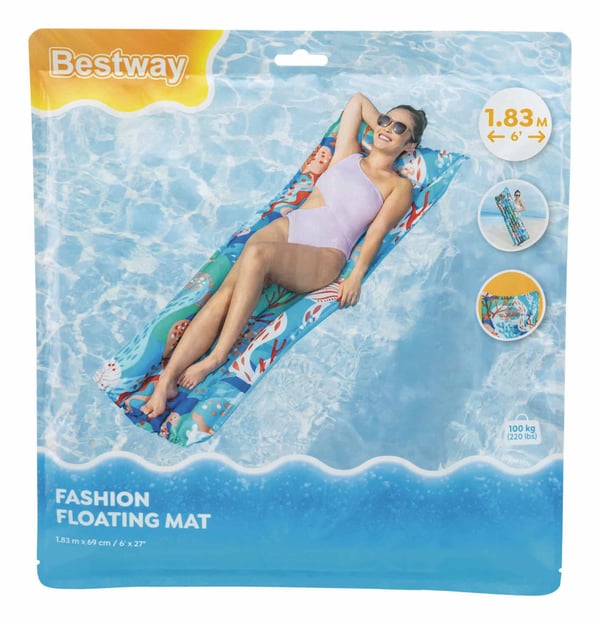 Bestway 44033 / 26 allas- & rantakelluke Monivärinen Kuvio PVC-muovi Kelluva patja