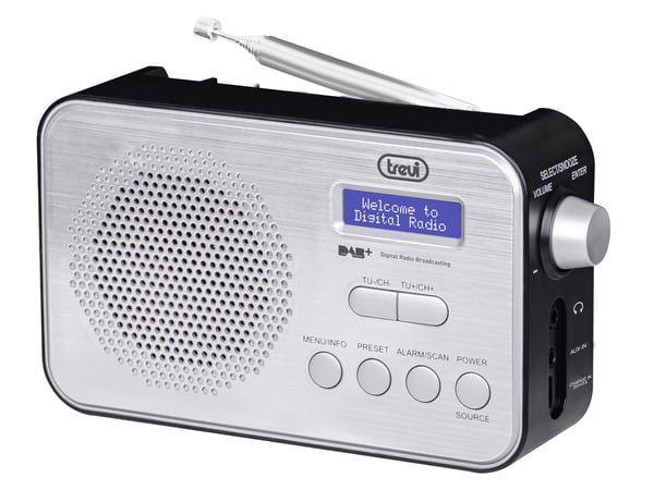 Trevi DAB 7F92 R Kannettava Digitaalinen Musta, Valkoinen