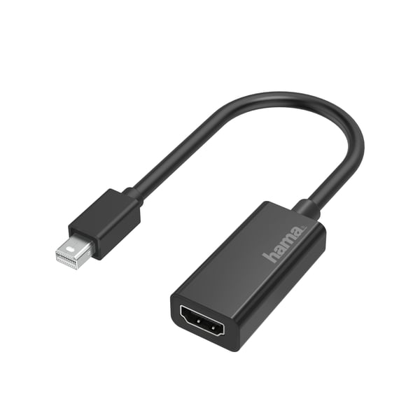 Hama 00200332 videokabeladapter Mini DisplayPort HDMI Svart