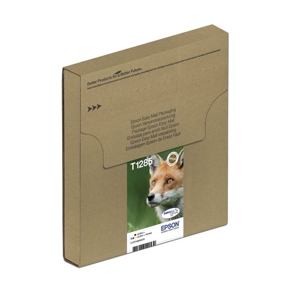 Epson Fox T128 Räv, DURABrite Ultra-bläck, Multipack, 4 färger, EasyMail