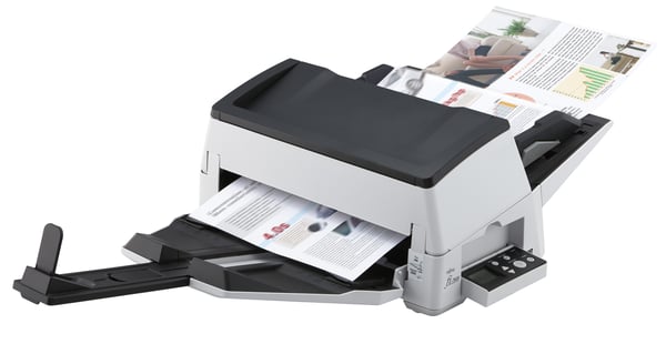 Ricoh fi-7600 ADF + Manuaalinen syöttöskanneri 600 x 600 DPI A3 Musta, Valkoinen