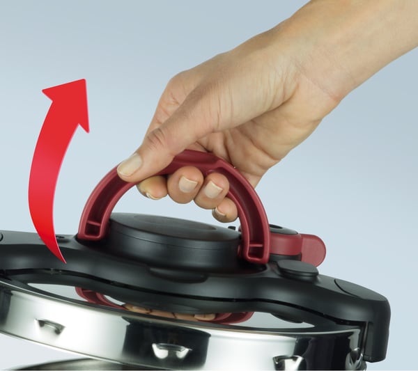 Tefal P4620768 trykkoger til komfurtop 6 L Sort, Rustfrit stål