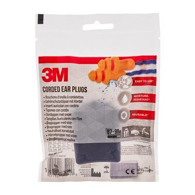 3M 1271C1 öronproppar Återanvändbara öronproppar Orange 2 styck