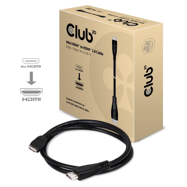 Club 3D CAC-1350 - HDMI-kaapeli - mini HDMI (M)