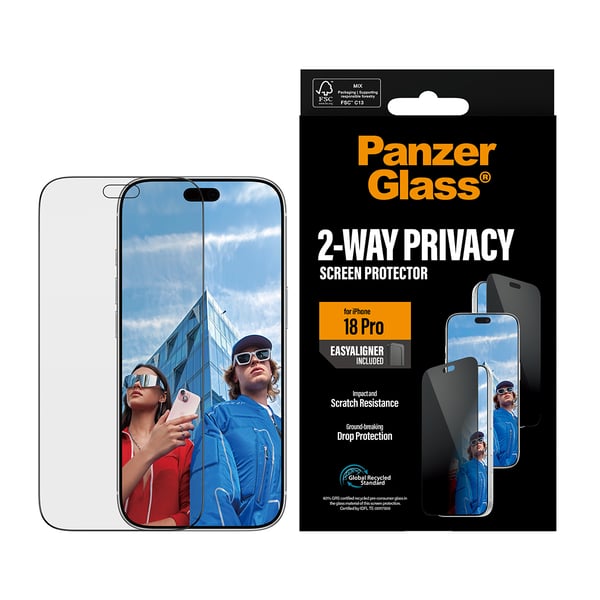 PanzerGlass skærmbeskyttelse til mobiltelefon - ultra-bred pasform med EasyAligner