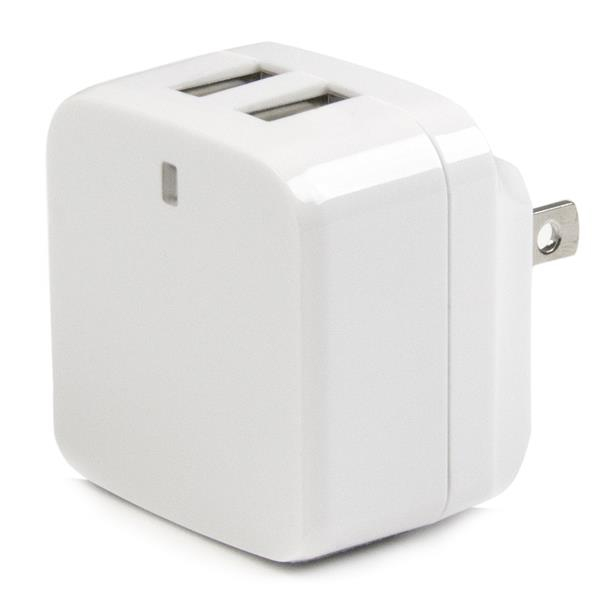StarTech.com USB2PACWH oplader til mobil enhed Smartphone, Tablet Hvid Vekselstrøm Indendørs