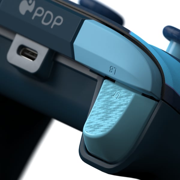 PDP REMATCH GLOW Advanced Blå USB Spelplatta Analog / Digital PC, Xbox One, Xbox Series S, Xbox Series X