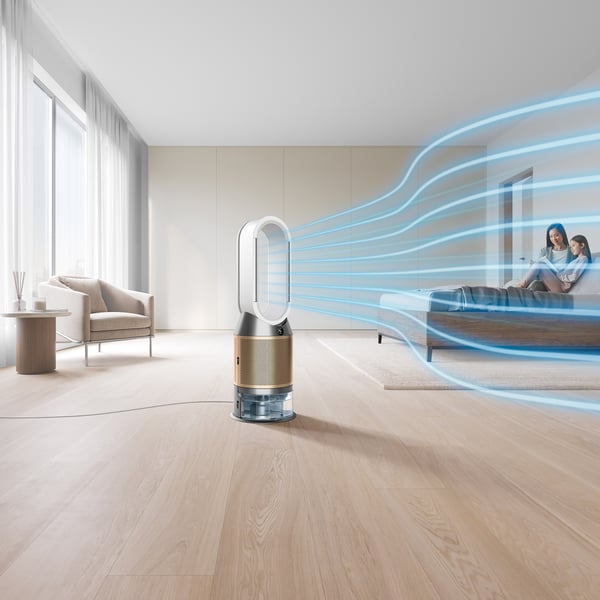 Dyson Purifier Humidify + Cool De-Nox 62,4 dB 45 W Kulta, Valkoinen