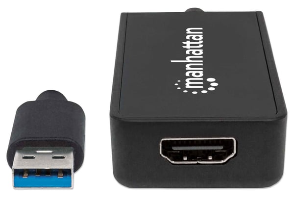 Manhattan 152259 USB-grafikadapter Svart