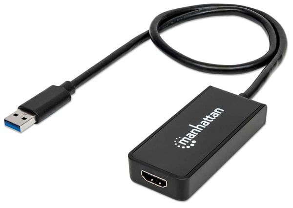 Manhattan 152259 USB-grafikadapter Svart