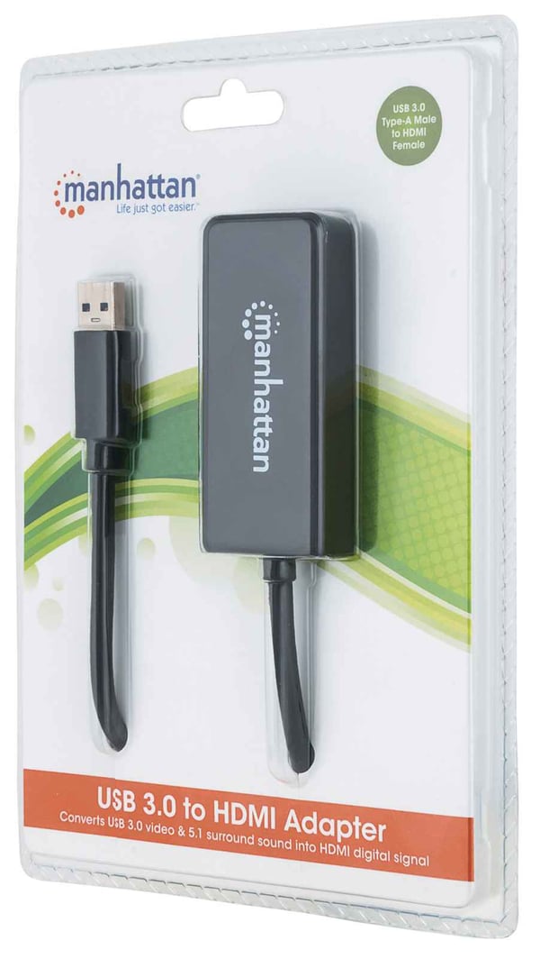 Manhattan 152259 USB-grafikadapter Svart