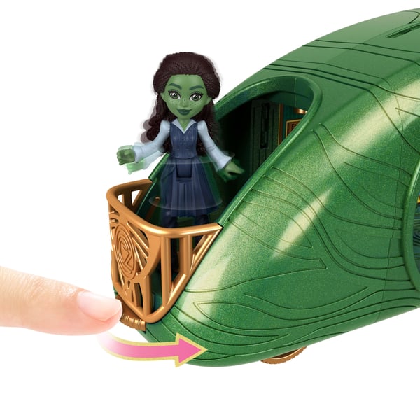 Disney Universal Pictures’ Wicked Emerald City-toglegesæt med lille dukke, 3 legeområder og 15 dele i alt