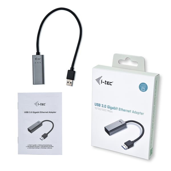 i-tec Metal U3METALGLAN verkkokortti Ethernet 1000 Mbit/s