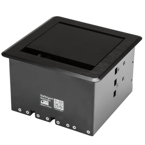 StarTech.com BOX4CABLE kaapelinjärjestäjä Vastaanotto Kaapelirasia Musta 1 kpl